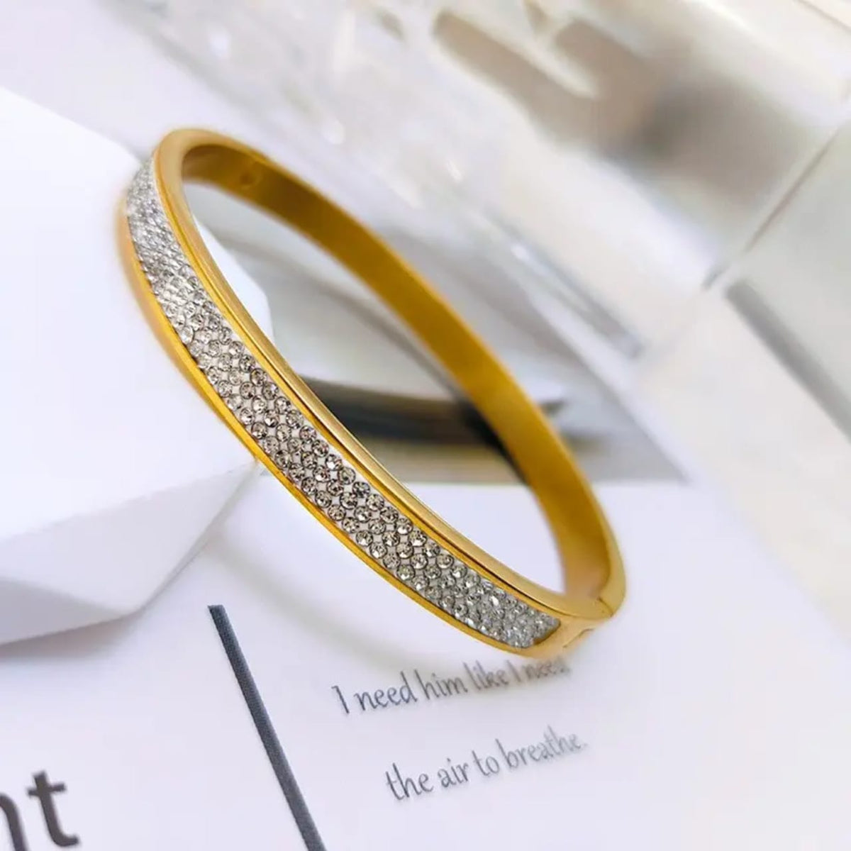 Three Layer Zircon Bangle