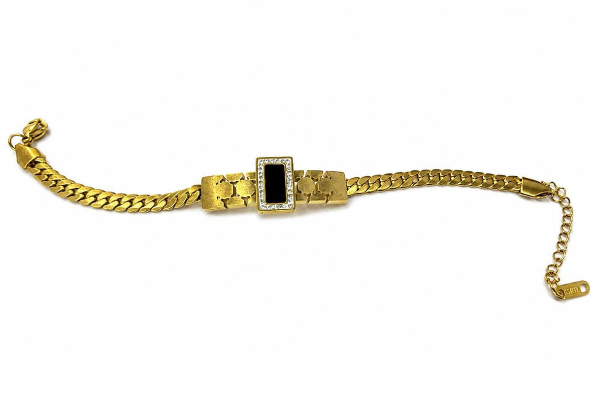 Black stone bracelet