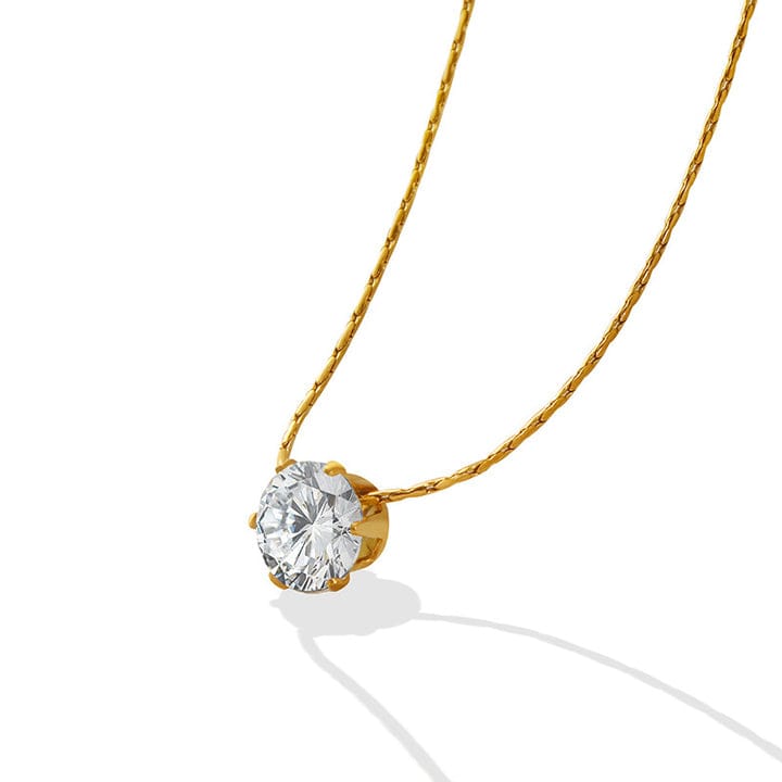 White Zircon necklace