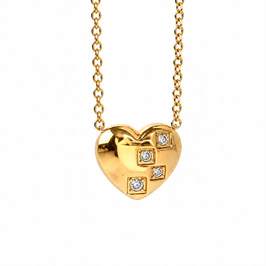 Heart Zircons Necklace