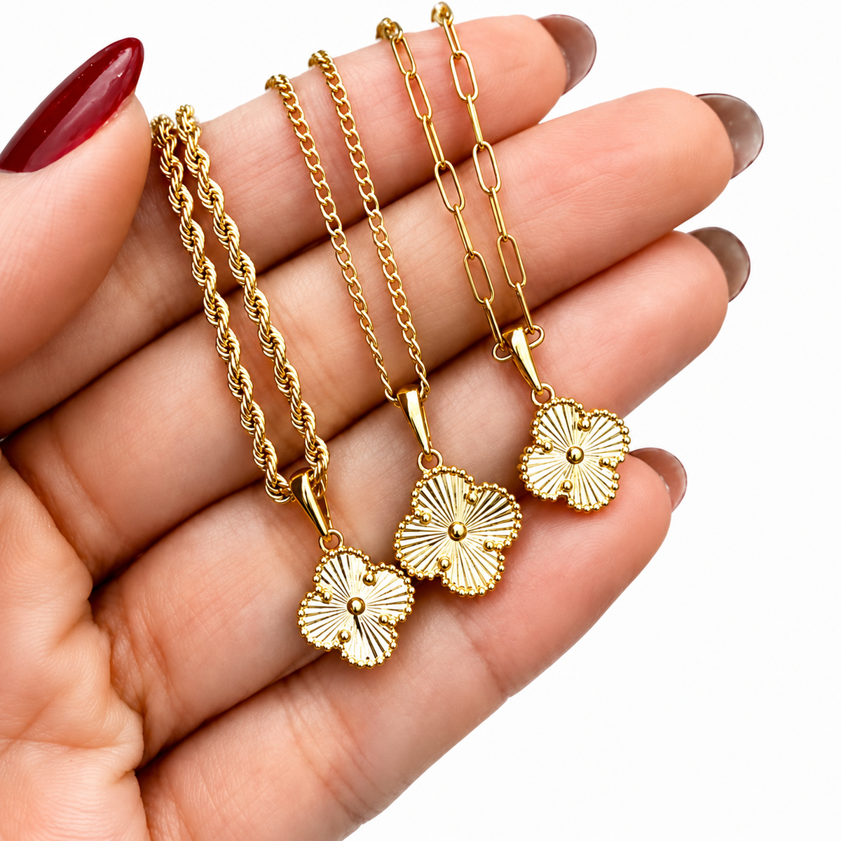 Clover Gold Plated Necklaces