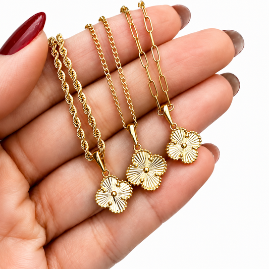 Clover Gold Plated Necklaces