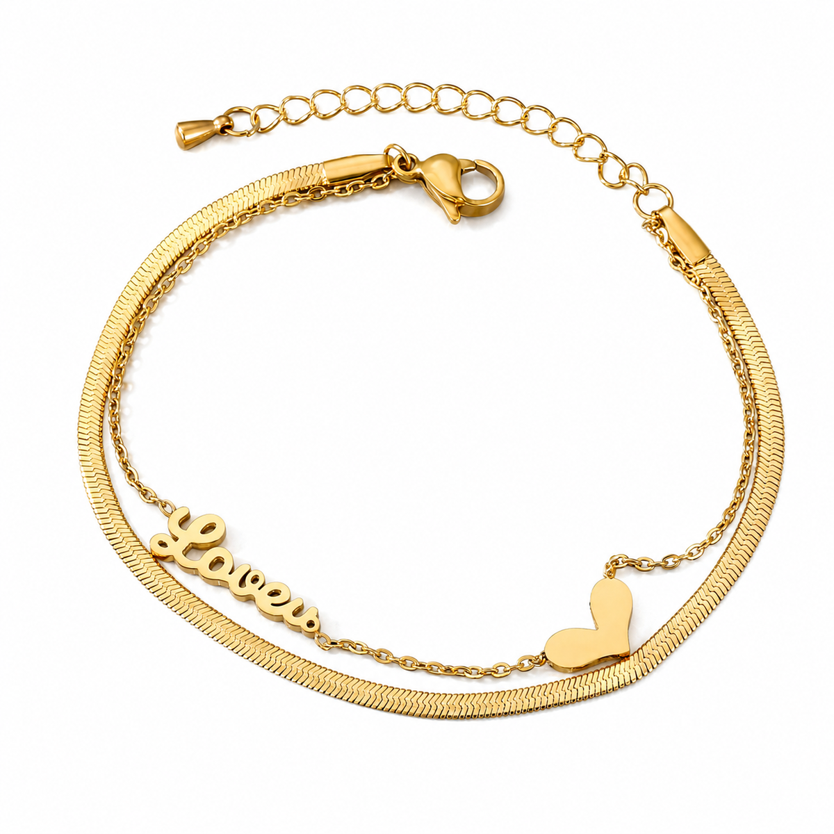 Twisted heart bracelet