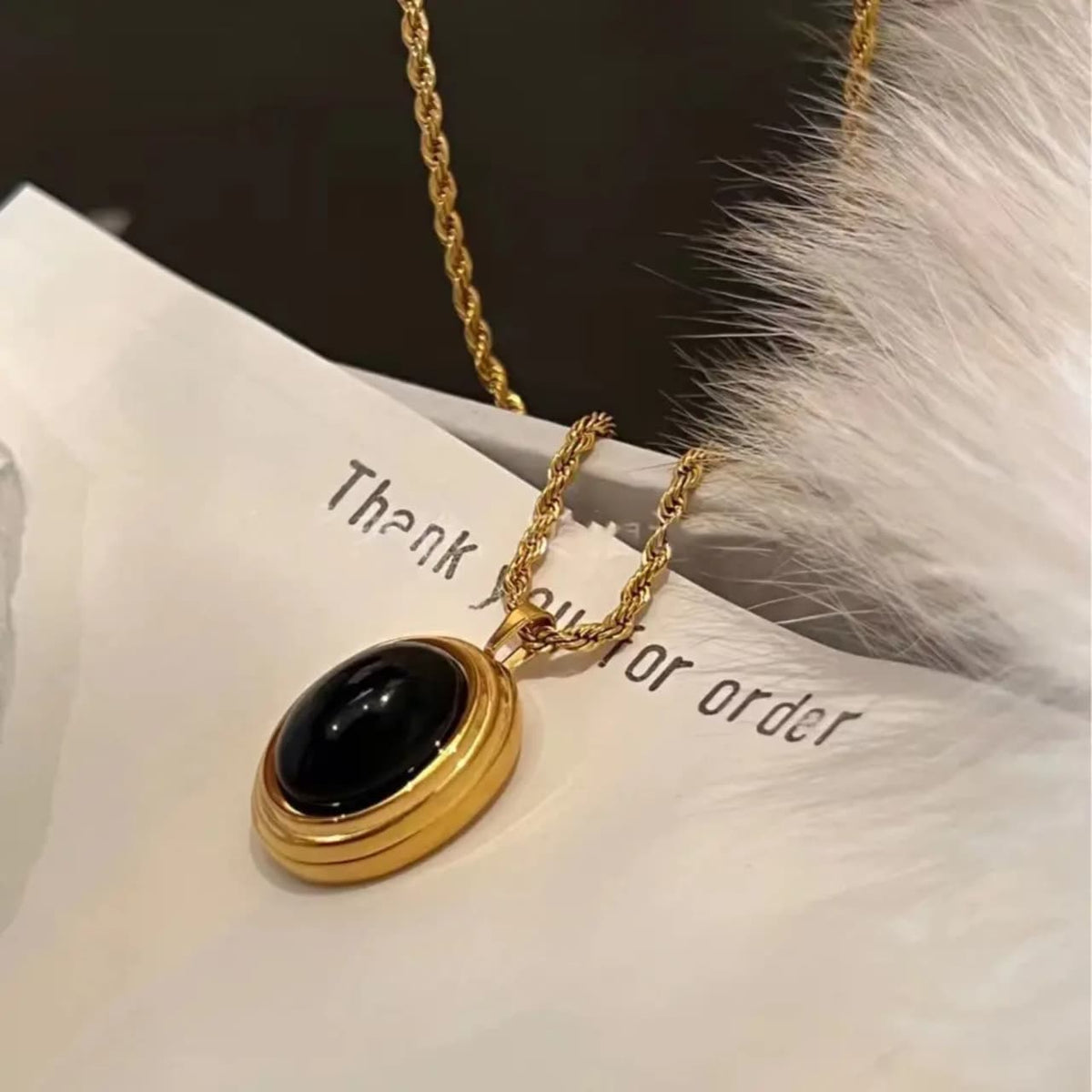 Onyx Stone Necklace