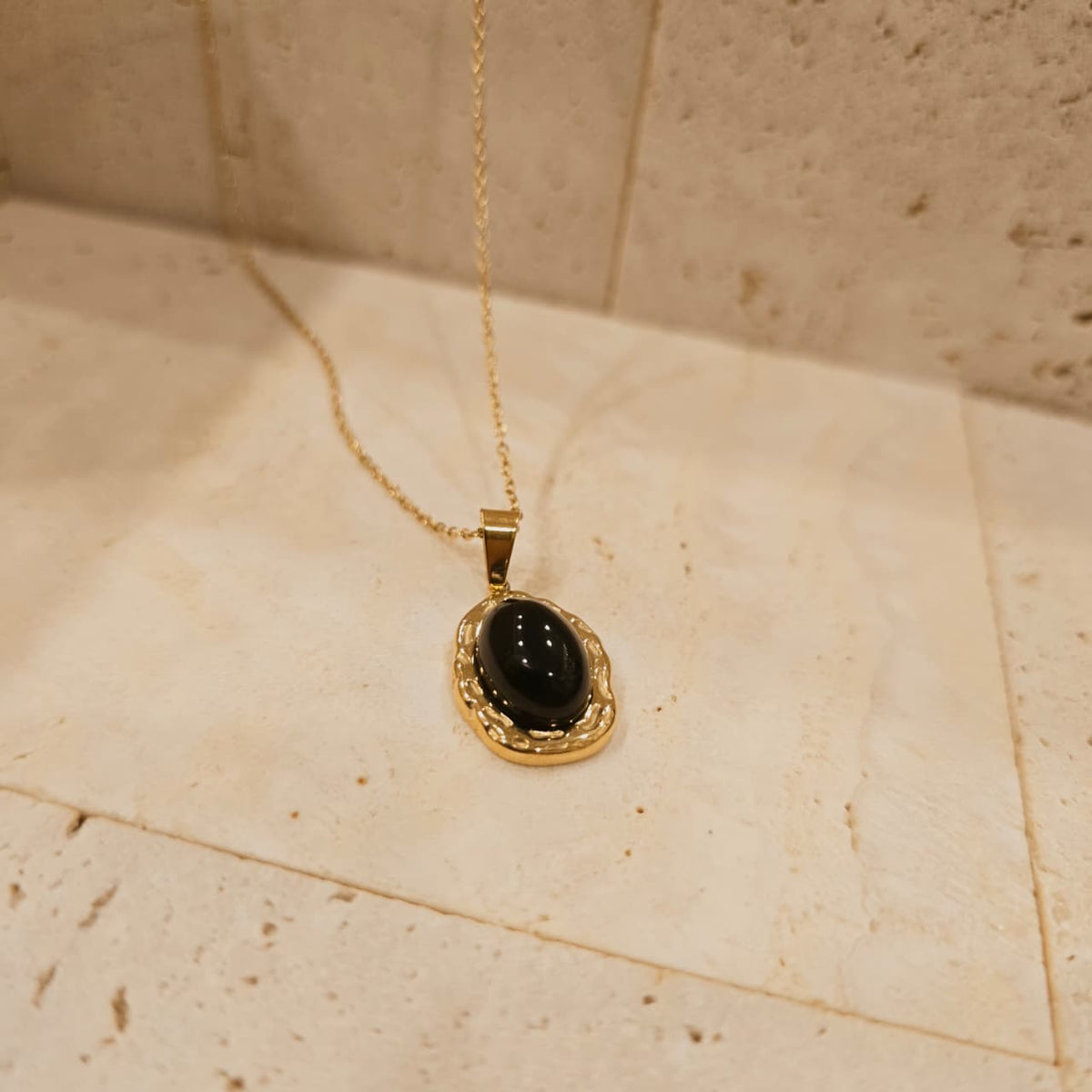 Block Stone Necklace