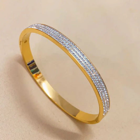 Three Layer Zircon  Bangle