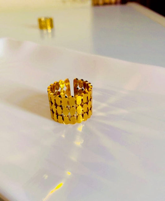 Layered adjustable - Anti tarnish ring