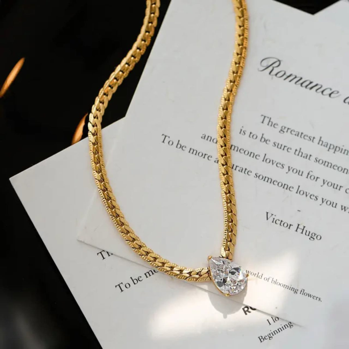 Triangle Zircone Necklace