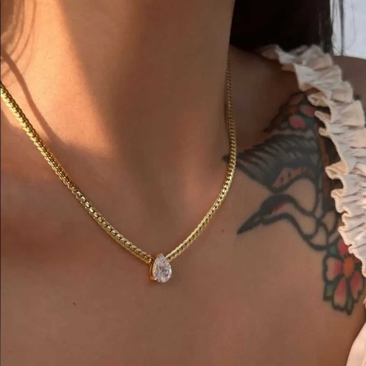 Triangle Zircone Necklace