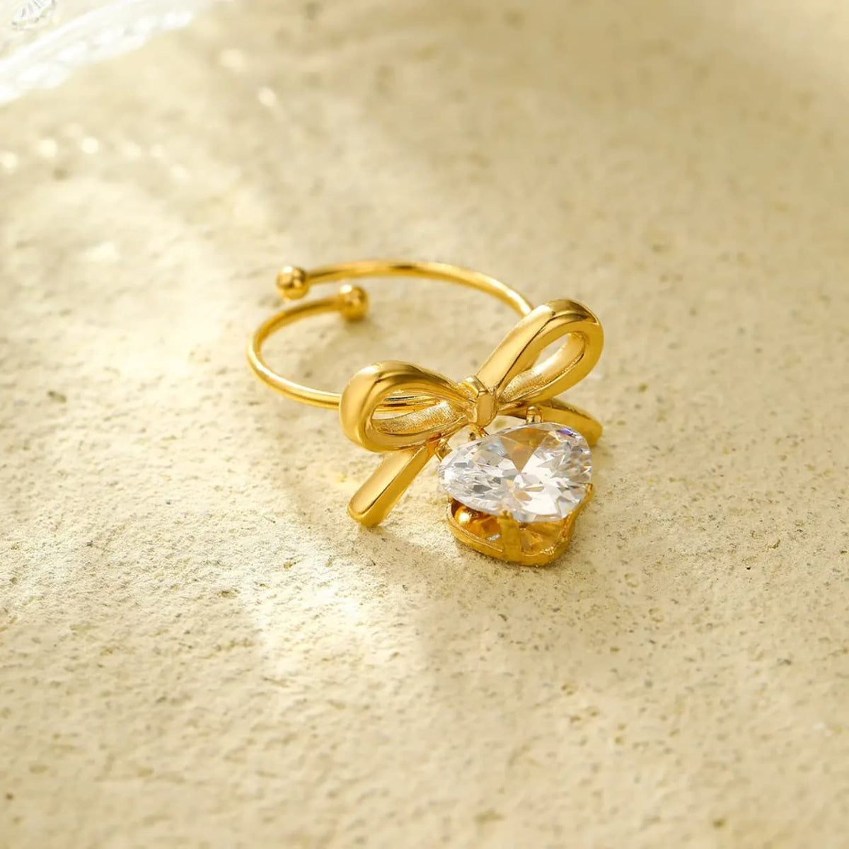 Bow Zicone Ring [Adjustable]