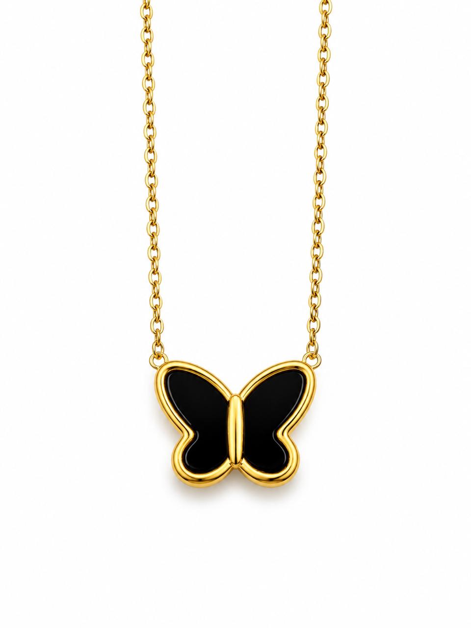 Butterfly Necklace [Black]
