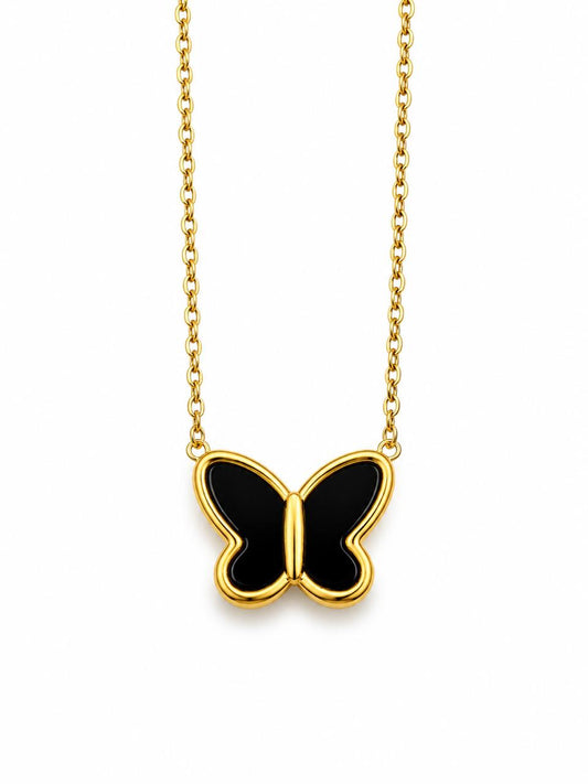 Butterfly Necklace [Black]