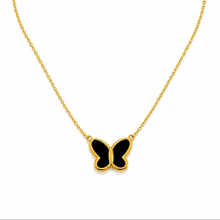 Butterfly Necklace [Black]