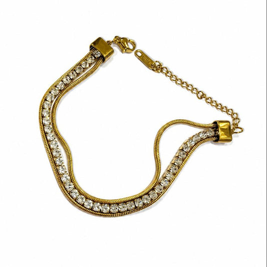 Tennis Round Chain Bracelet