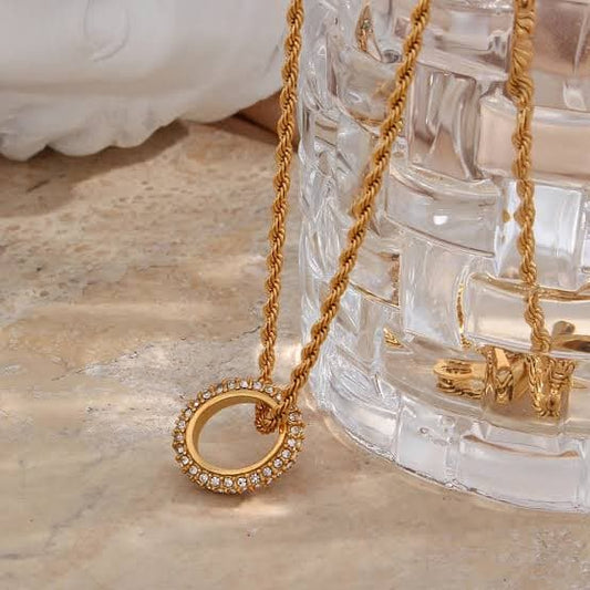 Zircone Rope Necklace