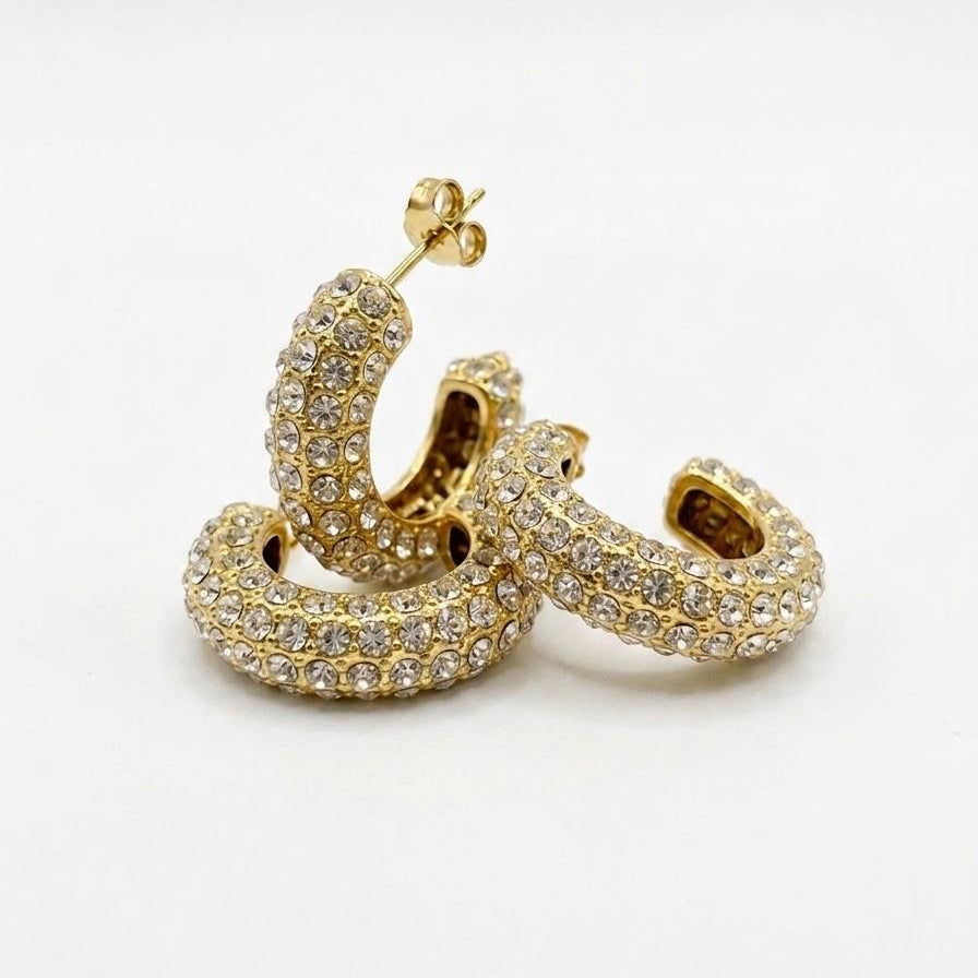 Four layer Zircon Earrings