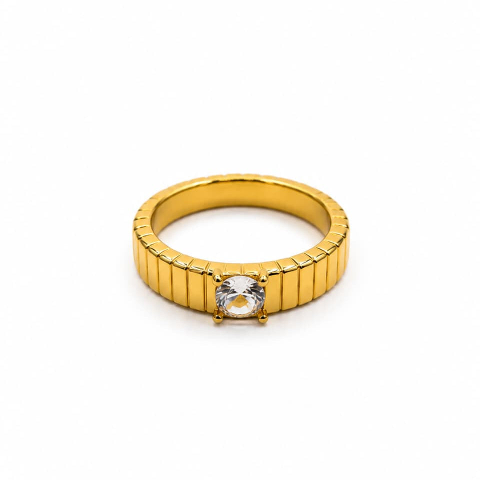 Single Zircone Ring