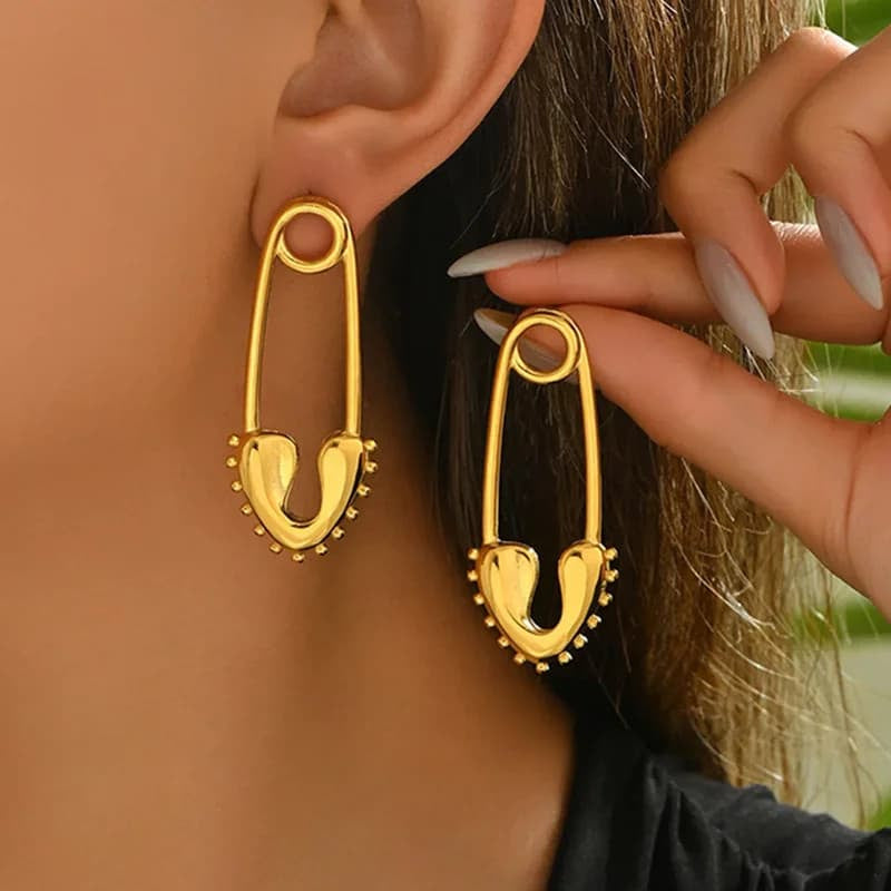 Safety Pin Earrings