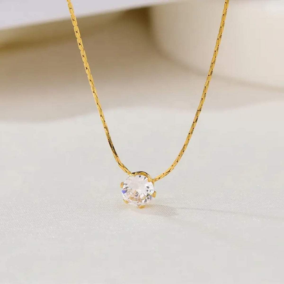 White Zircon necklace