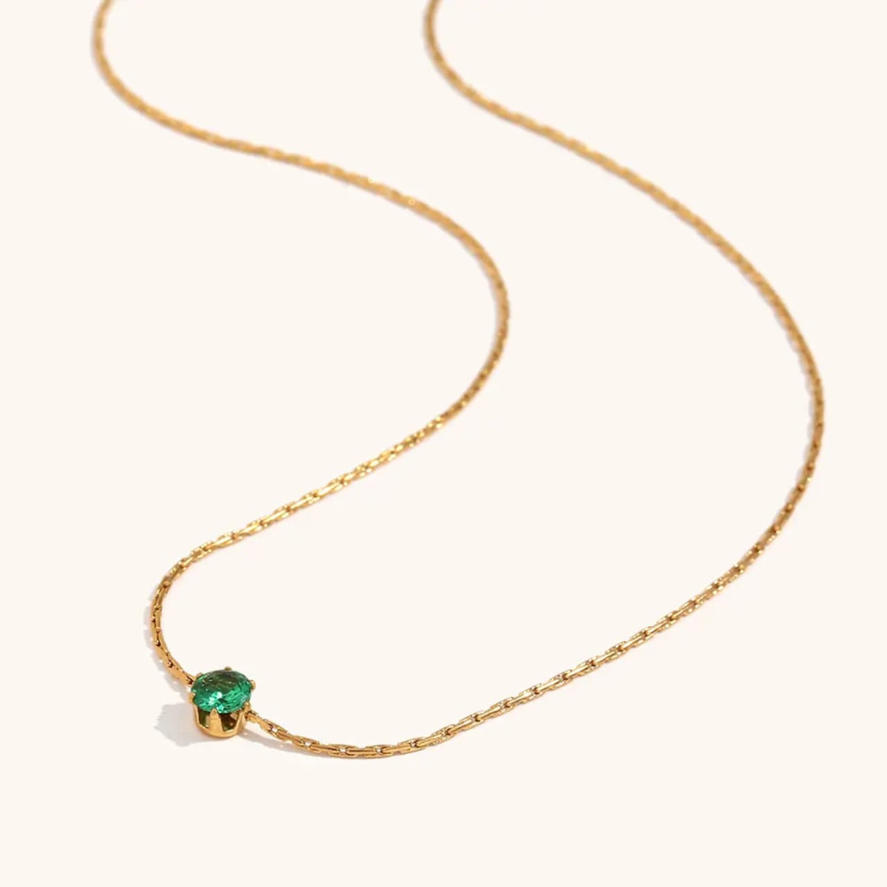Green Zircon necklace