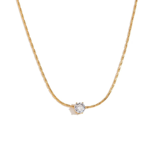 White Zircon necklace