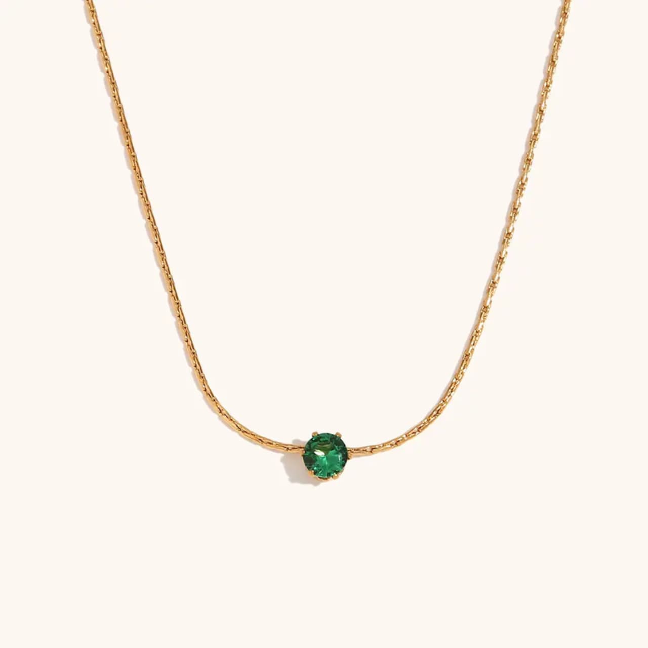 Green Zircon necklace