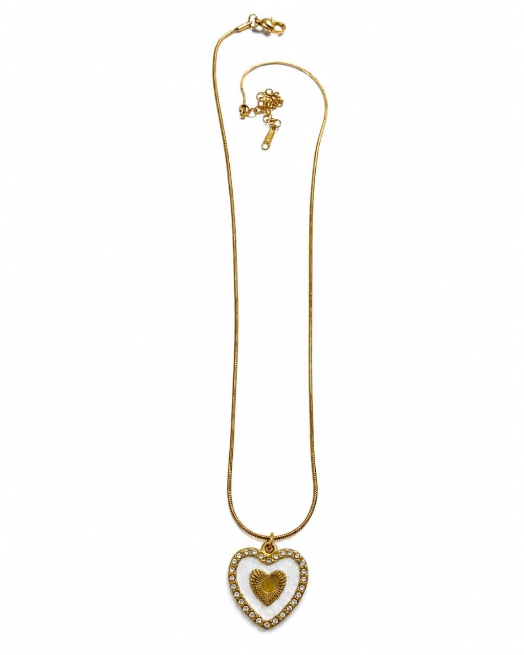Zircon heart necklace