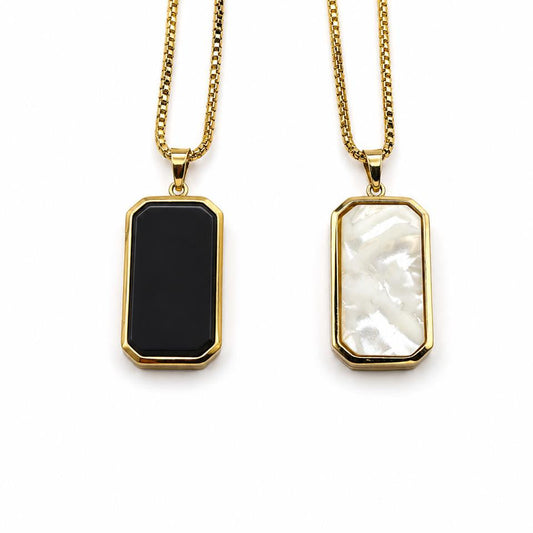 DUBLE sited Chip Necklace