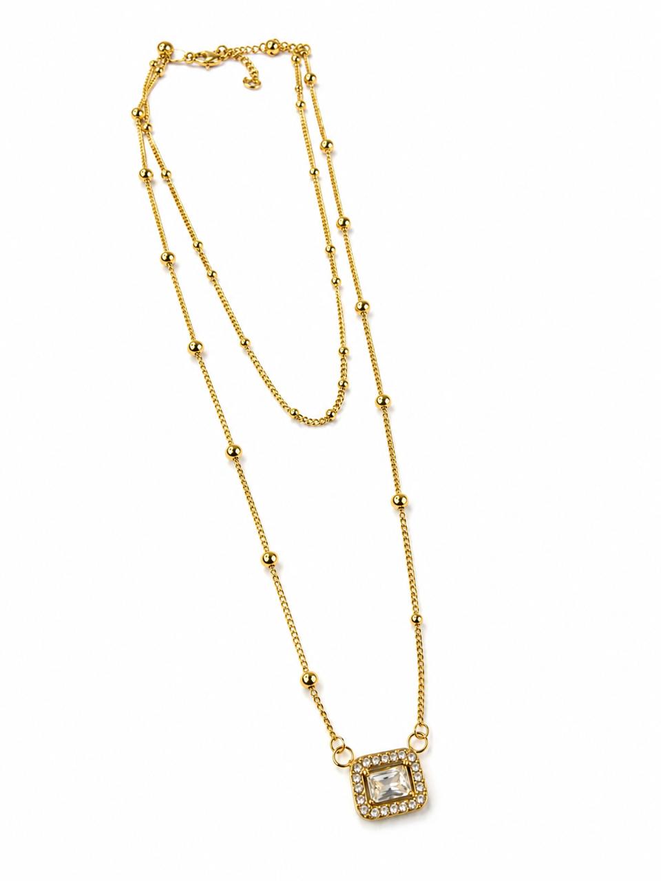 Square Zircone Necklace