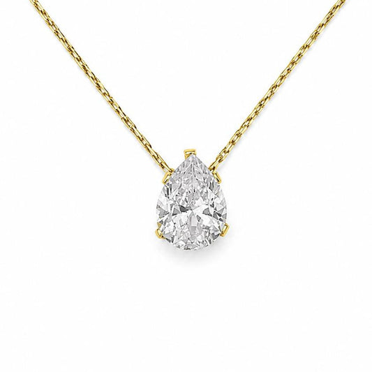 Zircone triangle necklace