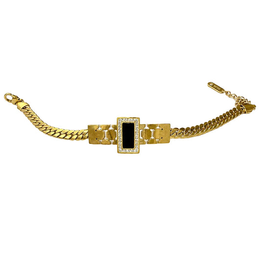 Black stone bracelet