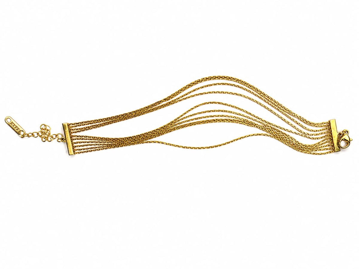 Ten layer bracelet