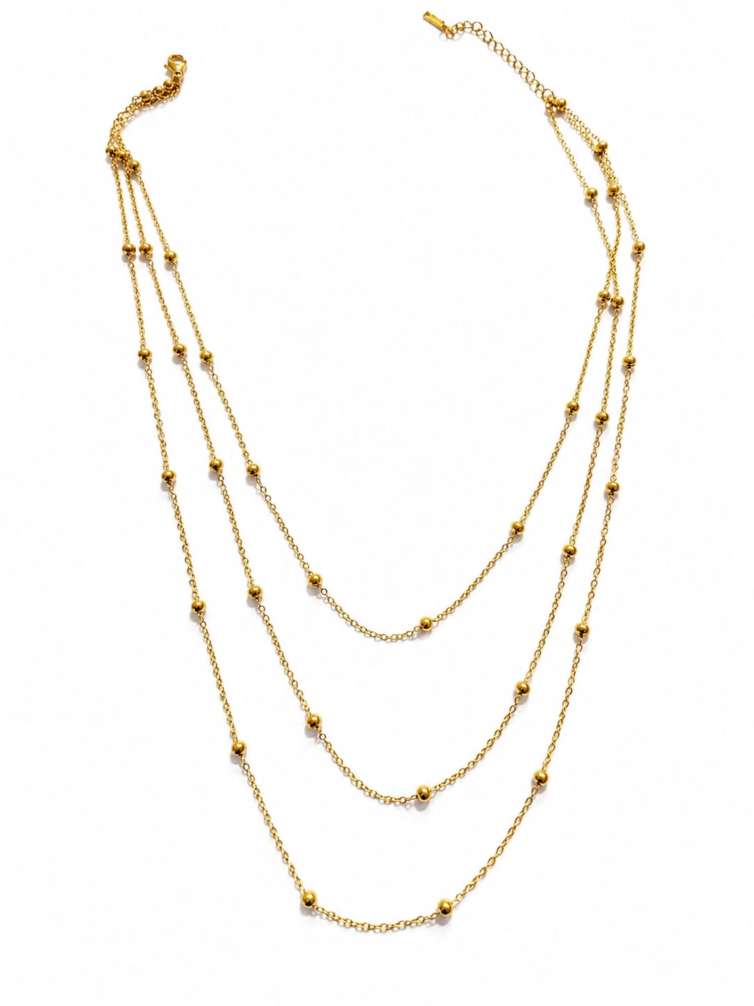 Three Layer boll chain Necklace