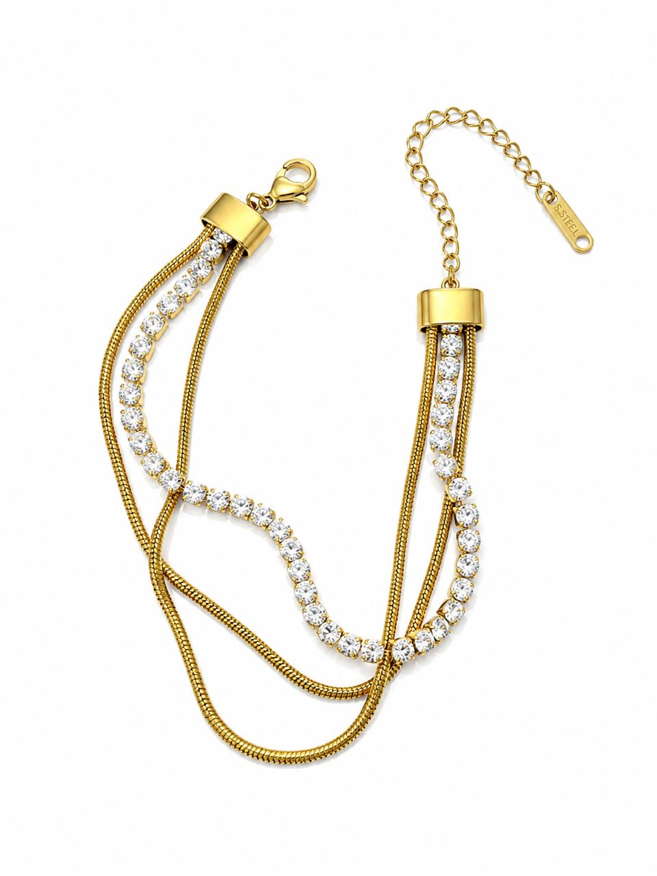 Tennis Round Chain Bracelet
