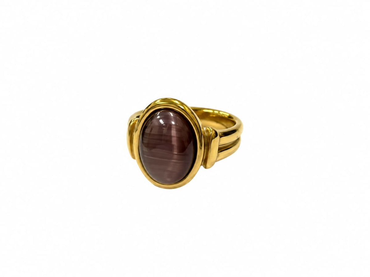 Natural Stone Adjustable Ring