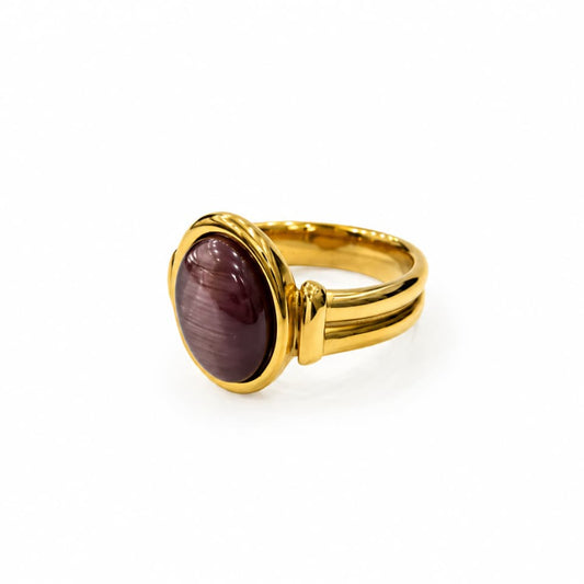 Natural Stone Adjustable Ring